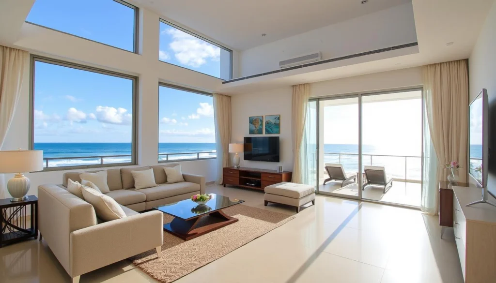 Beachfront apartment in Fortaleza, Brazil showing successful investment in Brazil real estate Beachfront apartment in Fortaleza, Brazil showing successful investment in Brazil real estate