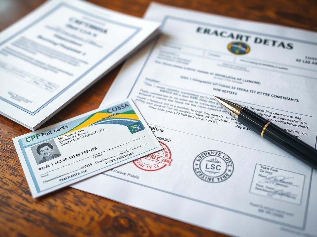Brazilian legal documents for property purchase with CPF card Brazilian legal documents for property purchase with CPF card