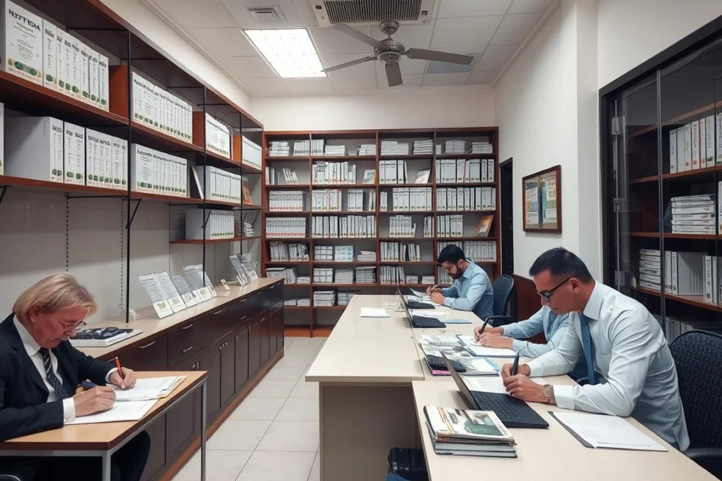 Brazilian notary office (cartório) where real estate transactions are processed, essential for invest in Brazil real estate process Brazilian notary office (cartório) where real estate transactions are processed, essential for invest in Brazil real estate process