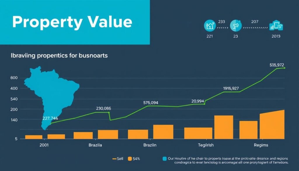 Chart showing property value growth in different Brazilian regions where to invest Brazil property Chart showing property value growth in different Brazilian regions where to invest Brazil property