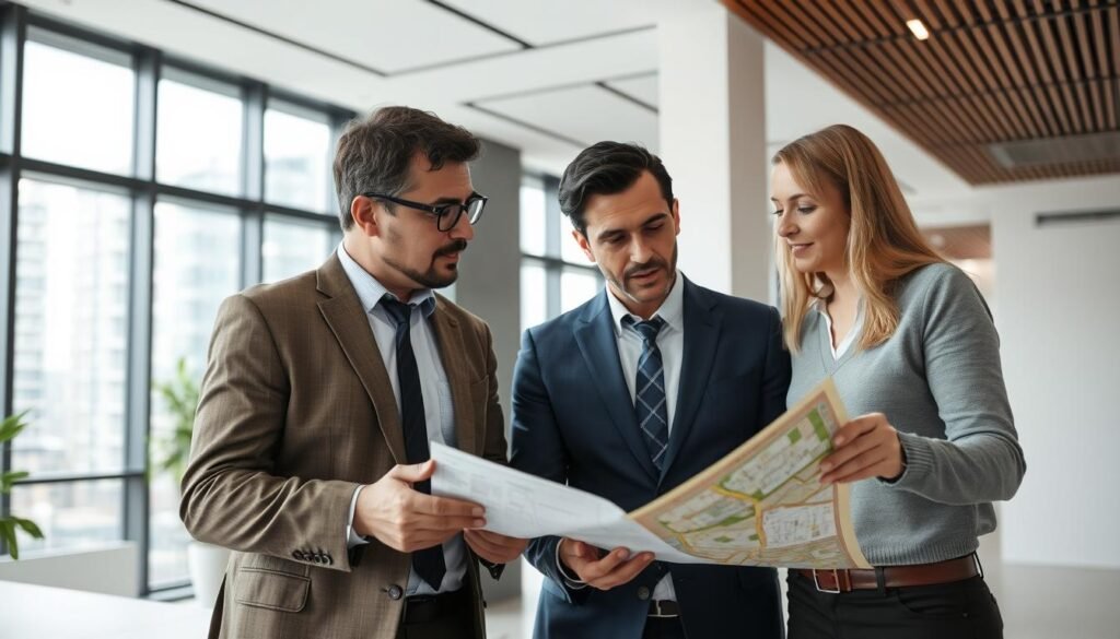 Foreign investor meeting with local real estate expert in Brazil where to invest Brazil property Foreign investor meeting with local real estate expert in Brazil where to invest Brazil property