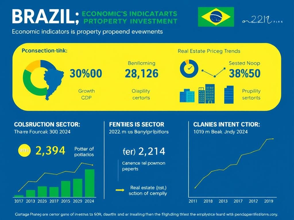 Graph showing Brazil property investment growth trends and economic indicators Graph showing Brazil property investment growth trends and economic indicators