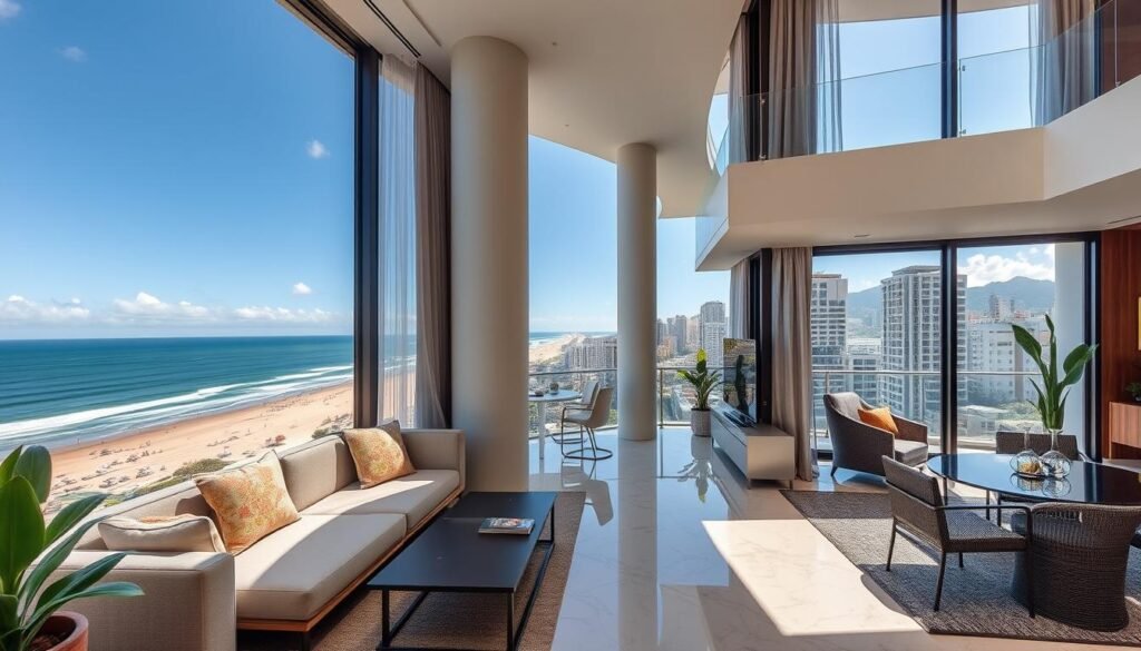 Luxury apartments in Ipanema and Copacabana with beach views, showing best place to invest Brazil property in urban settings Luxury apartments in Ipanema and Copacabana with beach views, showing best place to invest Brazil property in urban settings