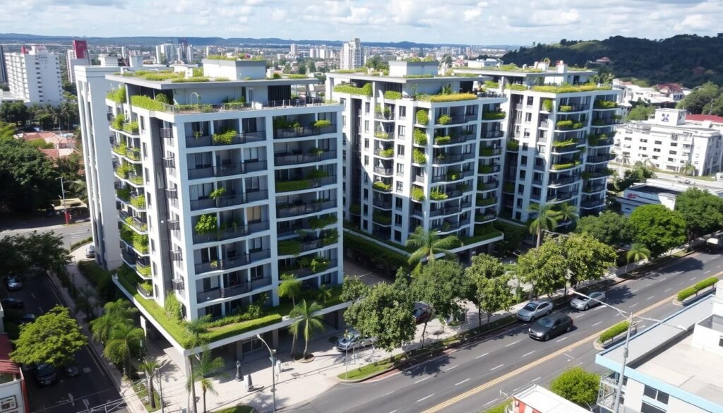 Modern residential buildings in Curitiba, Paraná Modern residential buildings in Curitiba, Paraná