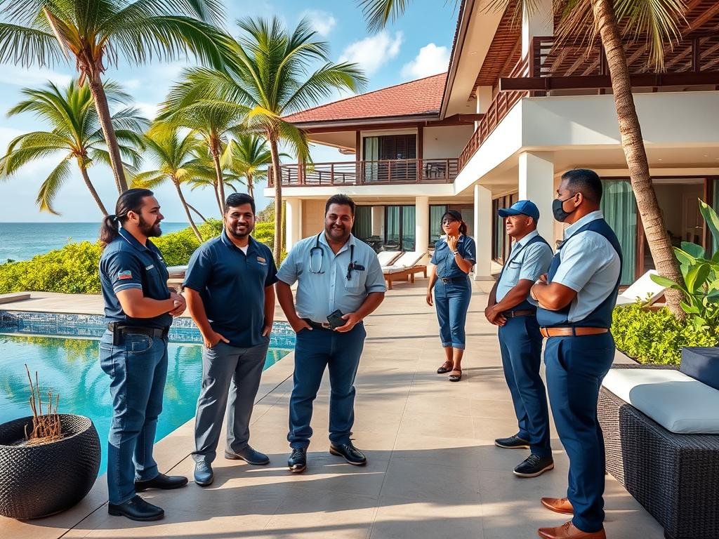 Property management team at Brazilian beachfront property where to invest Brazil property Property management team at Brazilian beachfront property where to invest Brazil property