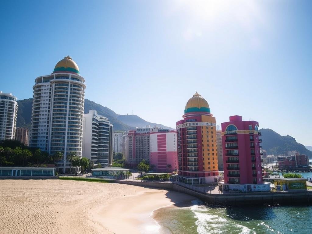 Rio de Janeiro beachfront properties with view of Sugarloaf Mountain Rio de Janeiro beachfront properties with view of Sugarloaf Mountain