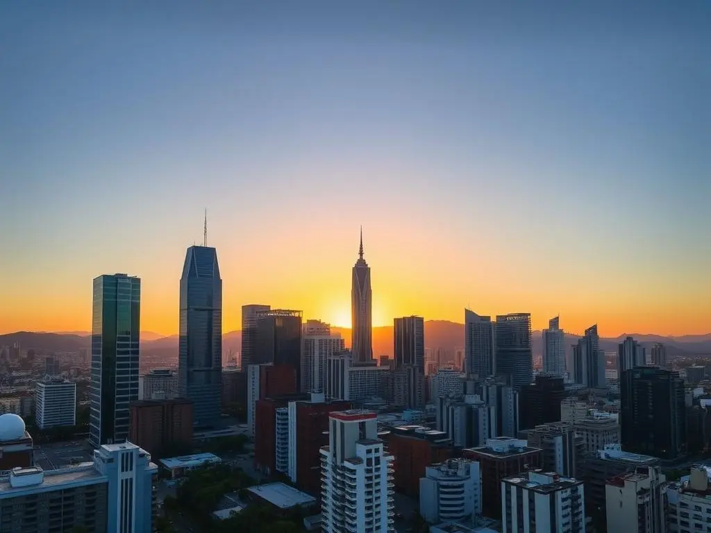 São Paulo skyline showing modern high-rise buildings and urban development São Paulo skyline showing modern high-rise buildings and urban development