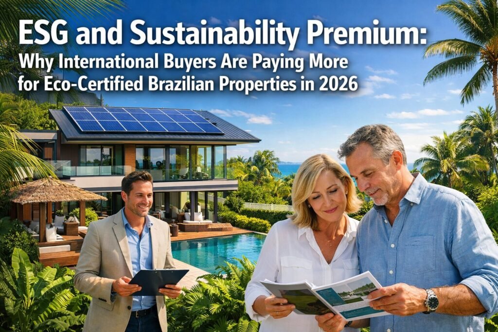 ESG and Sustainability Premium: Why International Buyers Are Paying More for Eco-Certified Brazilian Properties in 2026