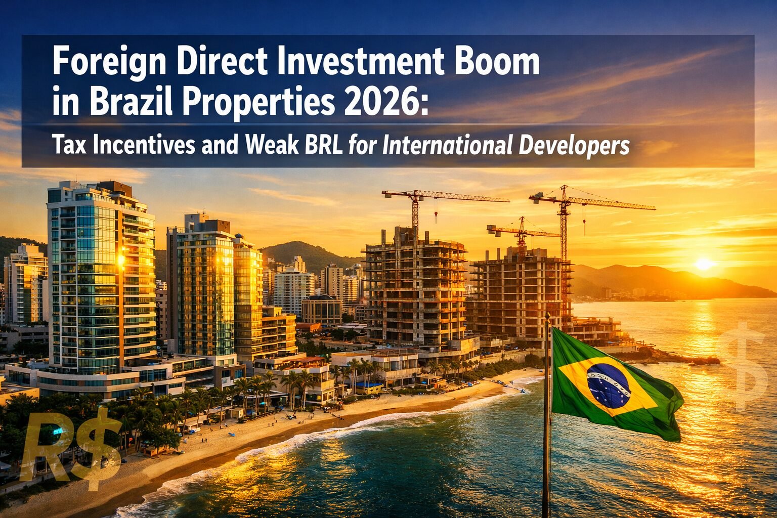 Foreign Direct Investment Boom in Brazil Properties 2026: Tax Incentives and Weak BRL for International Developers