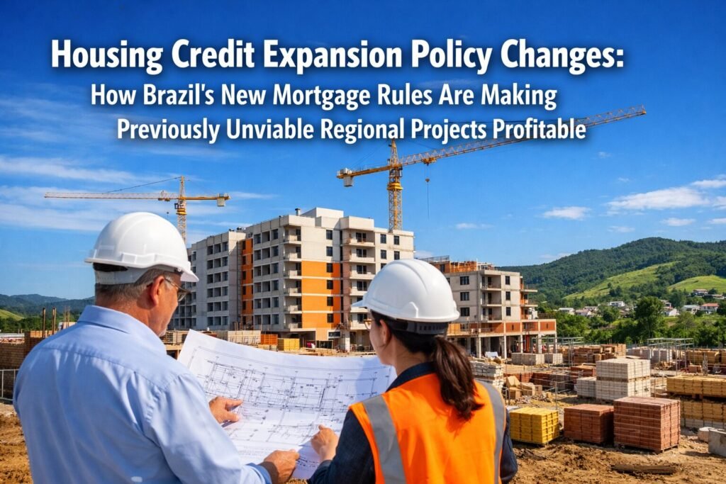 Housing Credit Expansion Policy Changes: How Brazil's New Mortgage Rules Are Making Previously Unviable Regional Projects Profitable