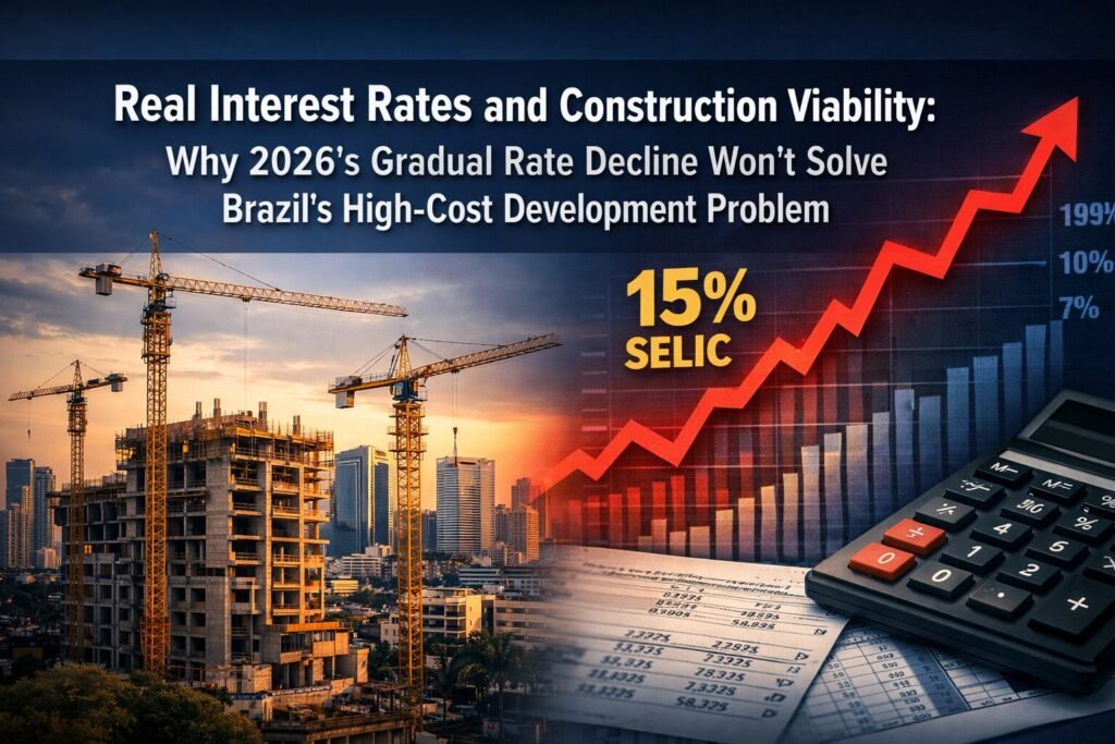 Real Interest Rates and Construction Viability: Why 2026's Gradual Rate Decline Won't Solve Brazil's High-Cost Development Problem