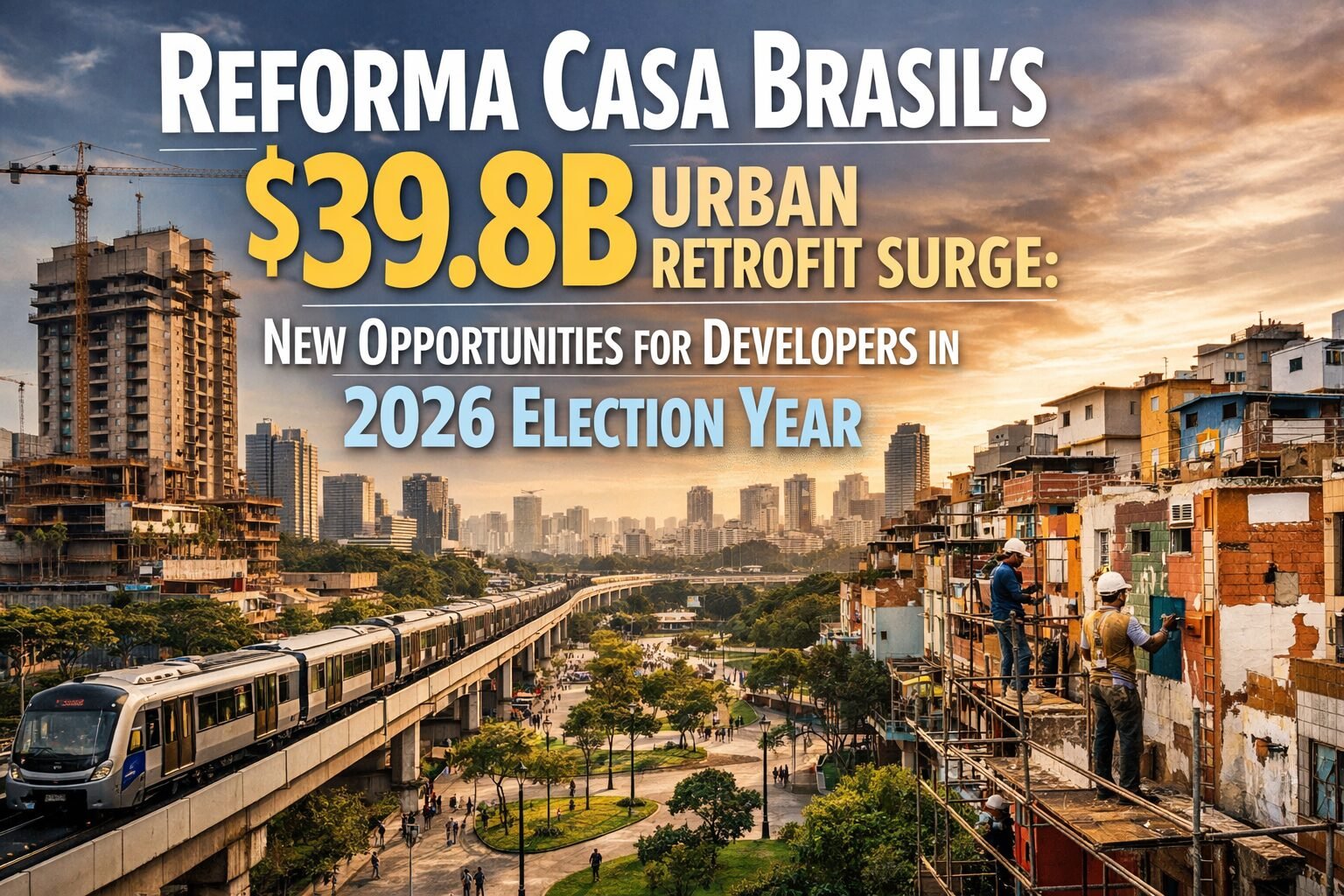 Reforma Casa Brasil's $39.8B Urban Retrofit Surge: New Opportunities for Developers in 2026 Election Year