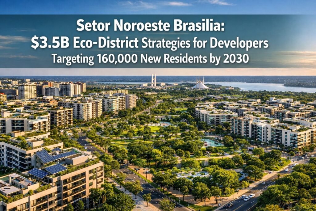 Setor Noroeste Brasília: $3.5B Eco-District Strategies for Developers Targeting 160,000 New Residents by 2030