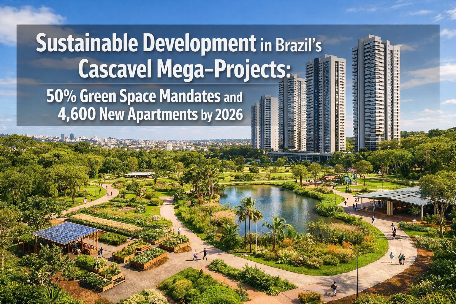 Sustainable Development in Brazil's Cascavel Mega-Projects: 50% Green Space Mandates and 4,600 New Apartments by 2026