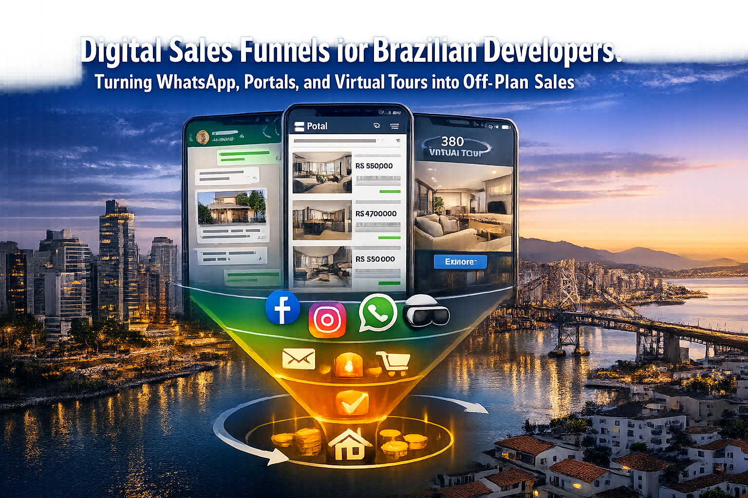 Digital Sales Funnels for Brazilian Developers: Turning WhatsApp, Portals, and Virtual Tours into Off-Plan Sales
