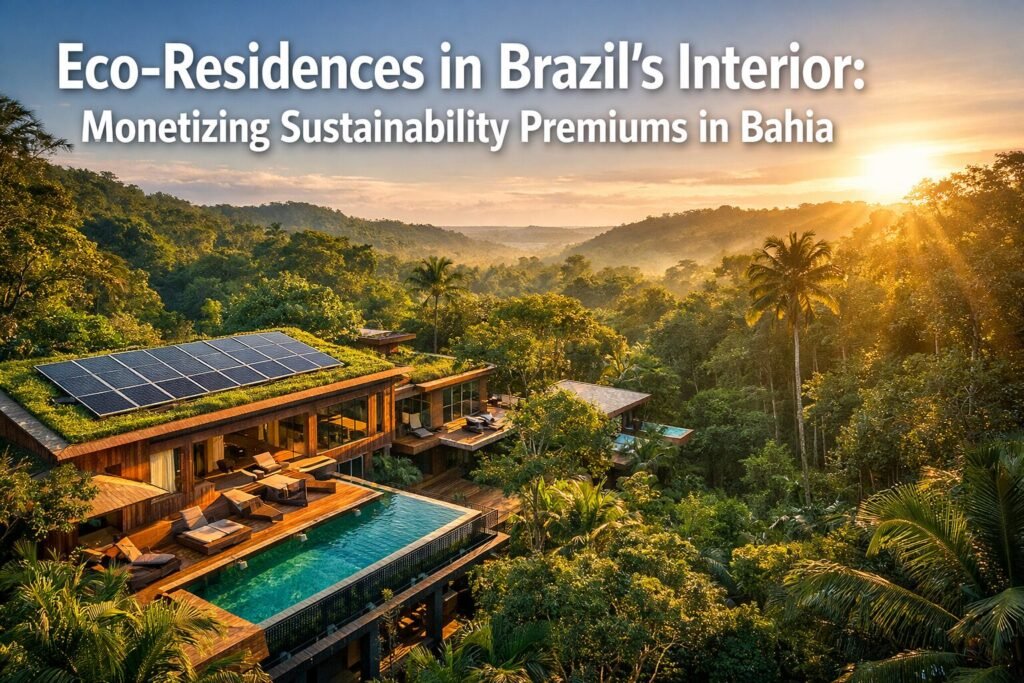 Eco-Residences in Brazil's Interior: Monetizing Sustainability Premiums in Bahia and Nature-Connected Properties