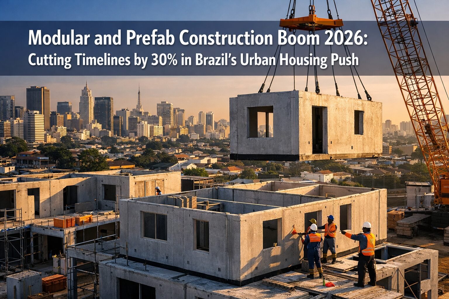 Modular and Prefab Construction Boom 2026: Cutting Timelines by 30% in Brazil's Urban Housing Push