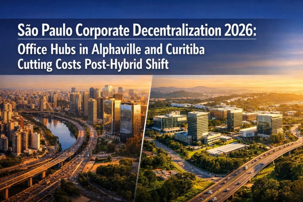 São Paulo Corporate Decentralization 2026: Office Hubs in Alphaville and Curitiba Cutting Costs Post-Hybrid Shift