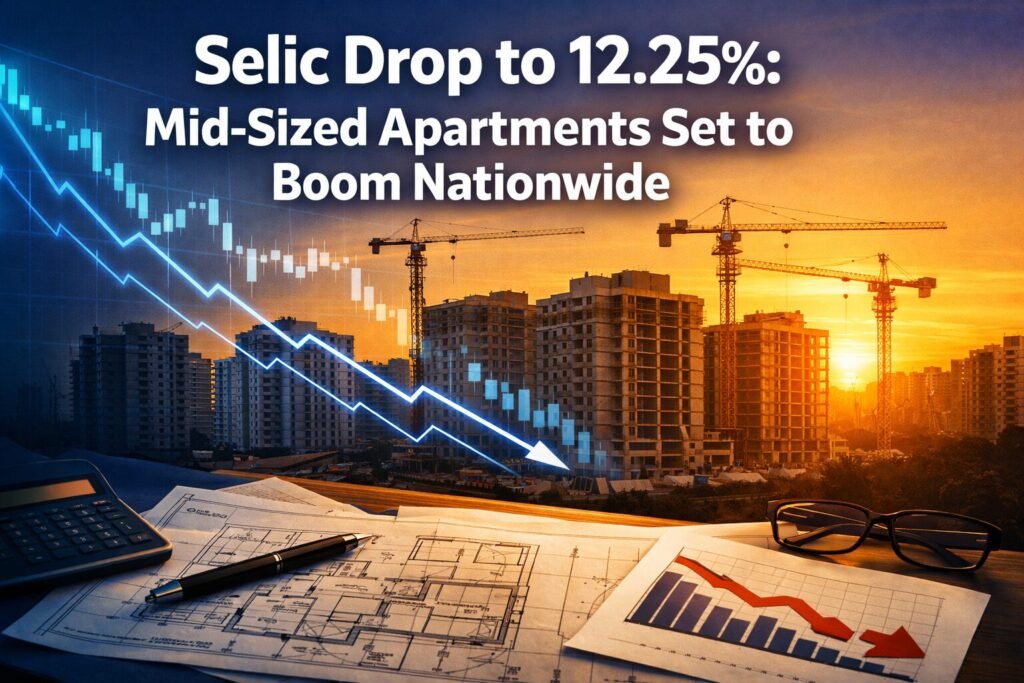 Selic Drop to 12.25% by End-2026: How Rate Cuts Will Ignite Mid-Sized Apartment Launches Nationwide