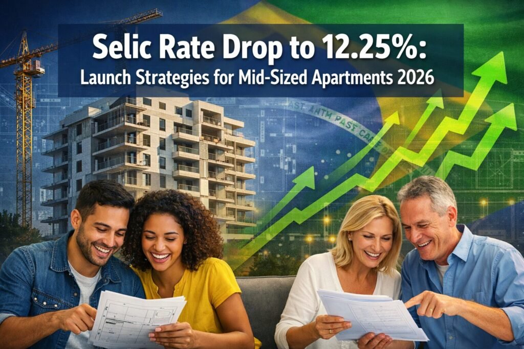 Selic Rate Drop to 12.25% Impact: Launch Strategies for Mid-Sized Apartments in a Expanding Buyer Market 2026