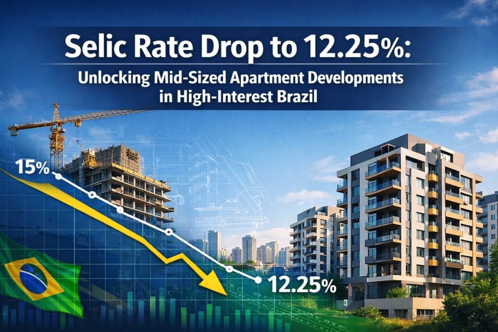 Selic Rate Drop to 12.25% by End-2026: Unlocking Mid-Sized Apartment Developments in High-Interest Brazil