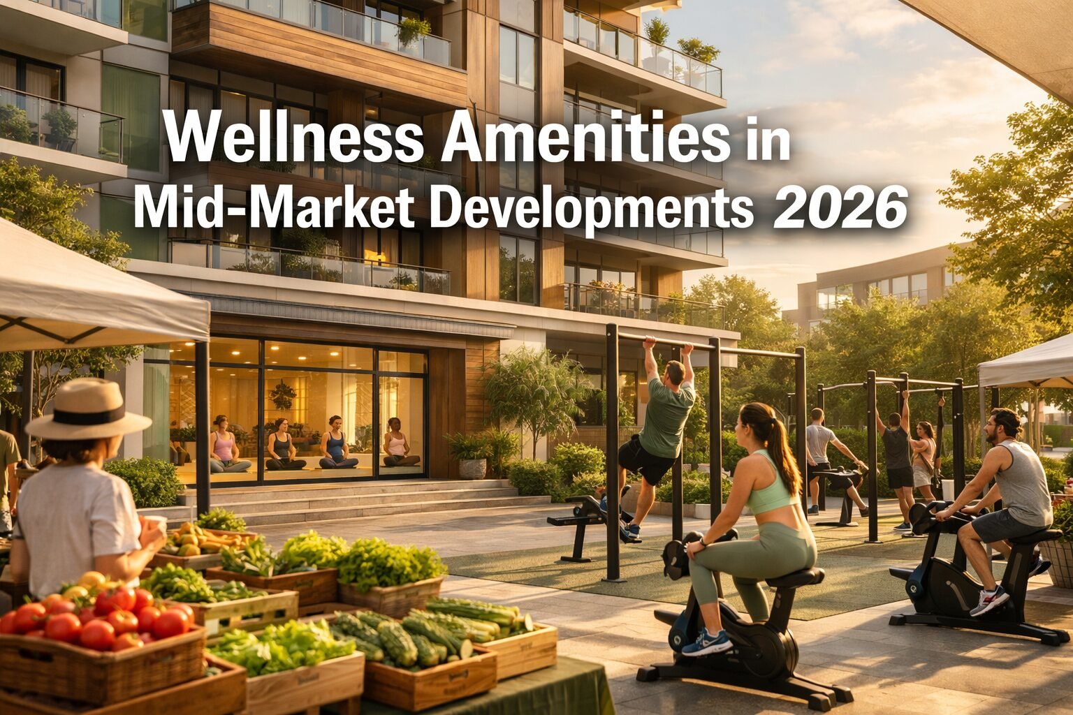 Wellness Amenities in Mid-Market Developments 2026: Integrating Gyms, Yoga Spaces, and Healthy Markets for Post-Pandemic Buyer Premiums