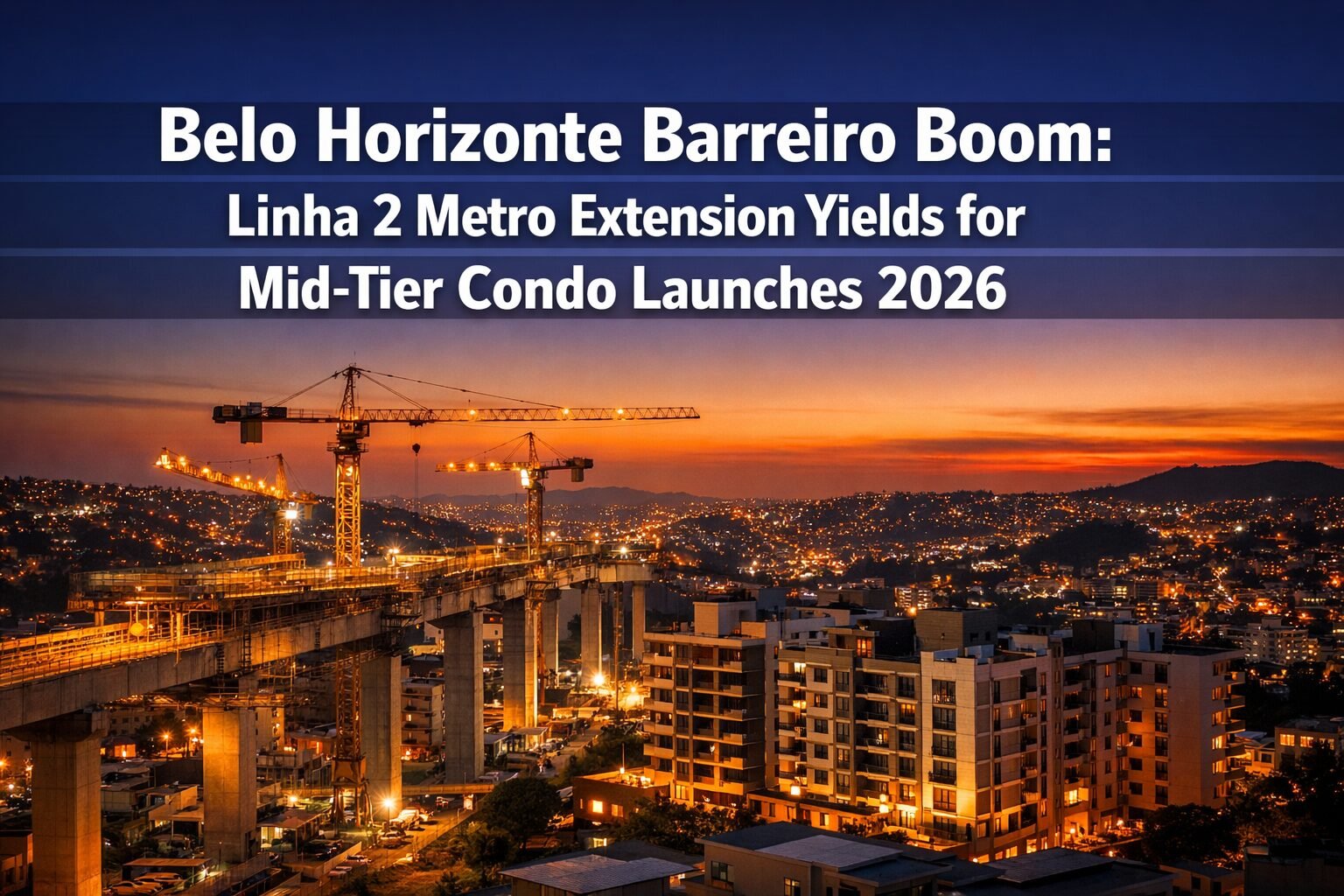 Belo Horizonte Barreiro Boom: Linha 2 Metro Extension Yields for Mid-Tier Condo Launches 2026
