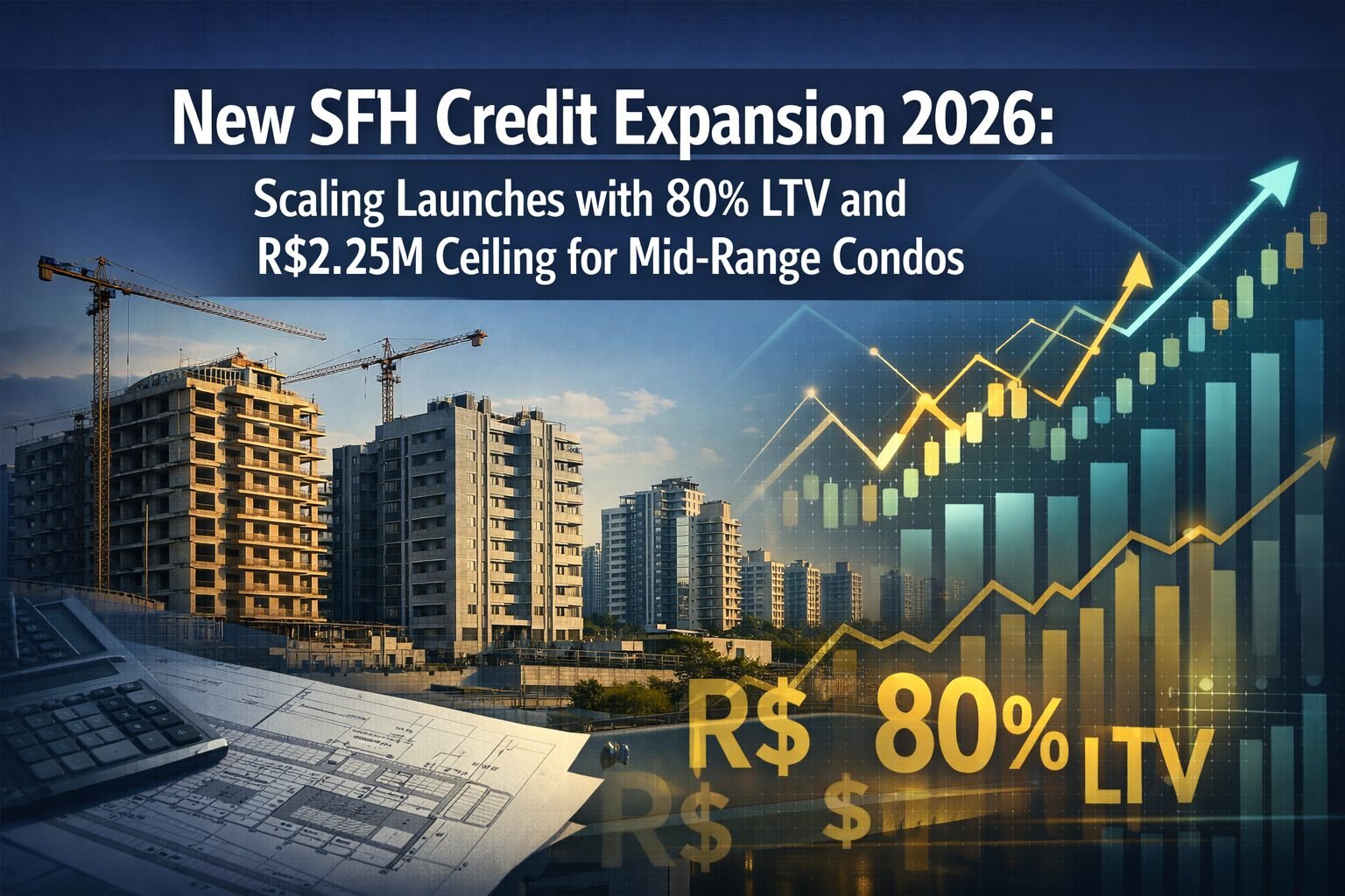 New SFH Credit Expansion 2026: Scaling Launches with 80% LTV and R$2.25M Ceiling for Mid-Range Condos