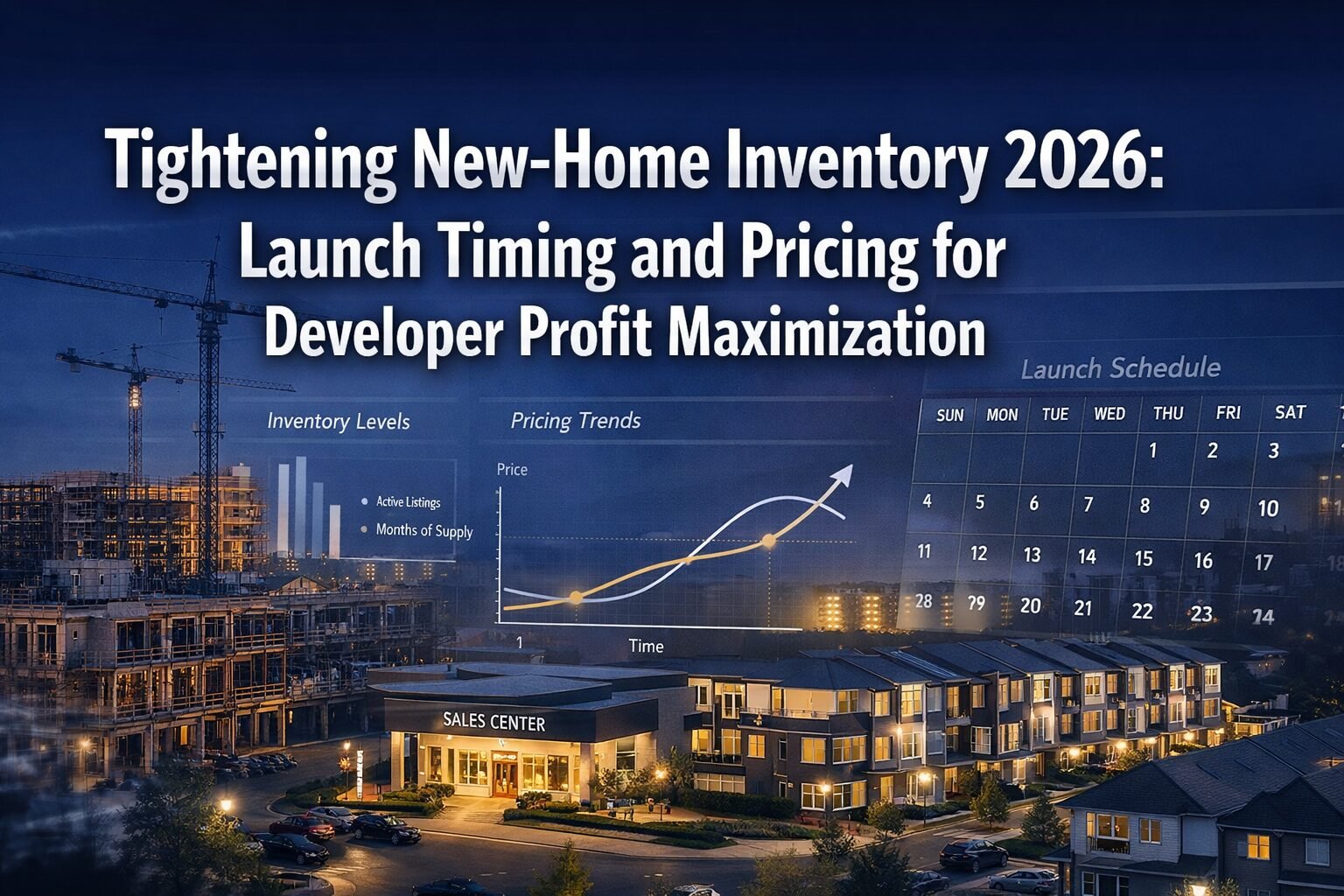 Tightening New-Home Inventory 2026: Launch Timing and Pricing for Developer Profit Maximization