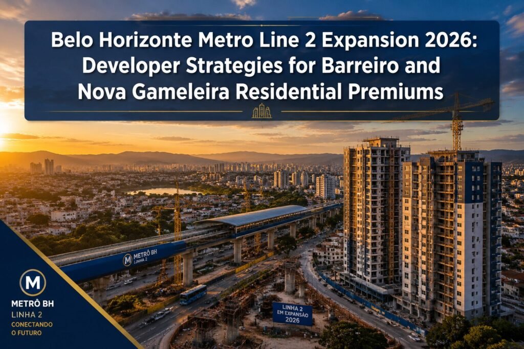 Belo Horizonte Metro Line 2 Expansion 2026: Developer Strategies for Barreiro and Nova Gameleira Residential Premiums