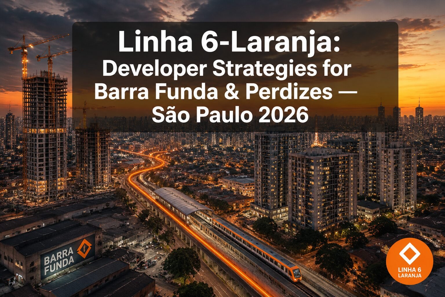 Linha 6-Laranja Metro 77% Complete: Developer Strategies for Barra Funda and Perdizes Gentrification Plays in São Paulo 2026