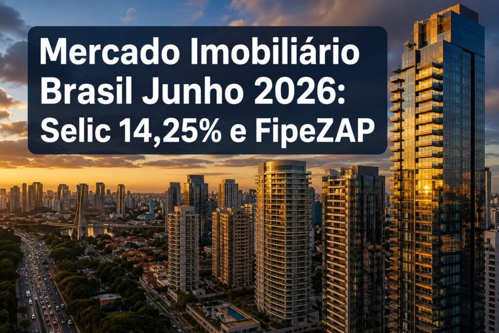 Mercado Imobiliário Brasil Junho 2026: Selic 14,25%, Financiamento Habitacional e o Índice FipeZAP