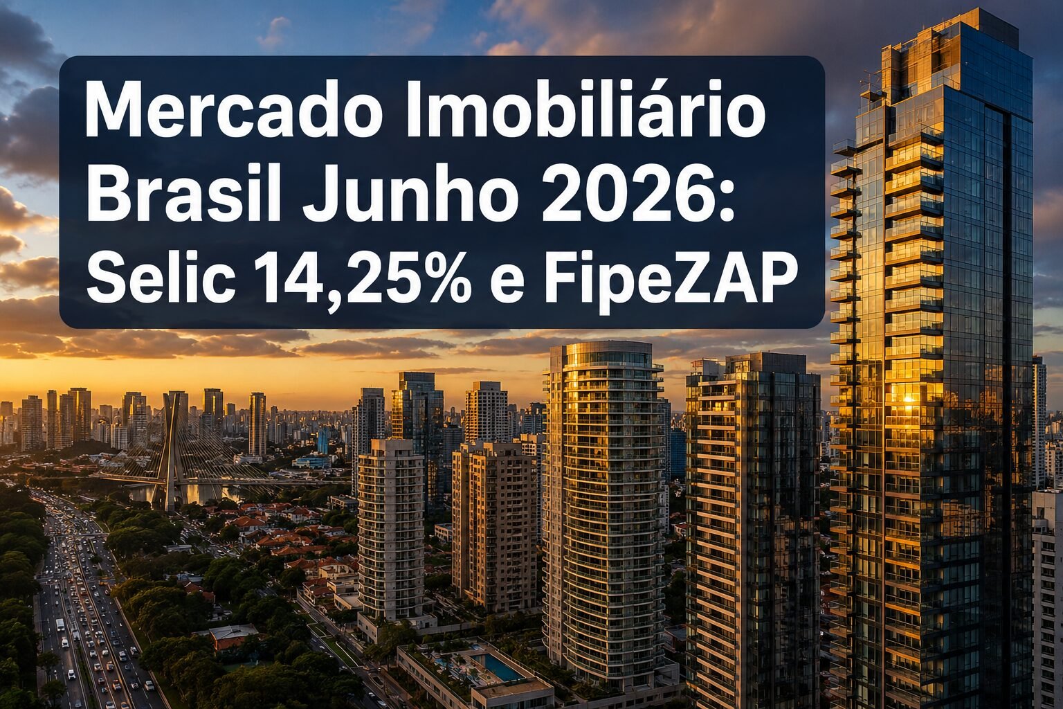Mercado Imobiliário Brasil Junho 2026: Selic 14,25%, Financiamento Habitacional e o Índice FipeZAP