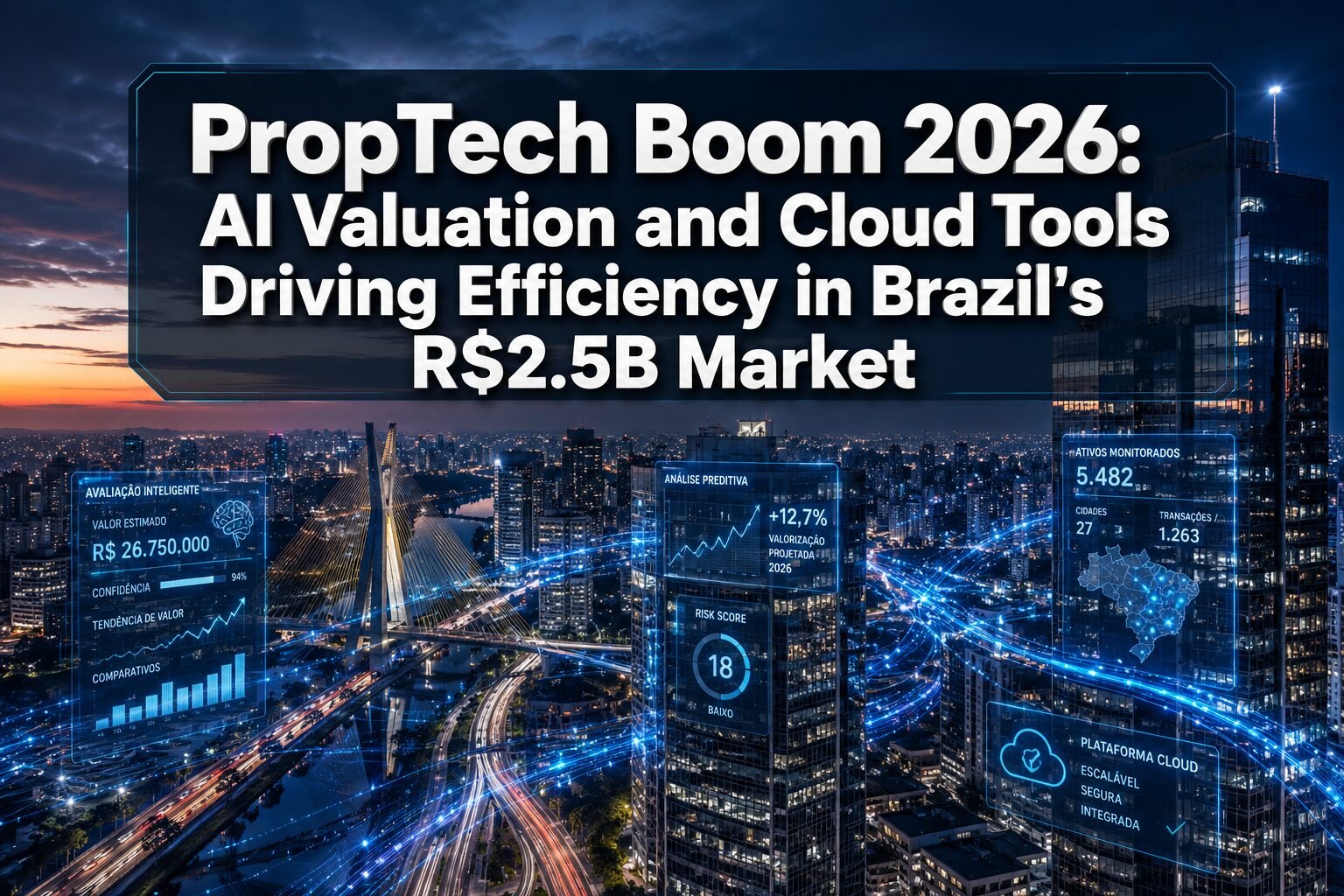 PropTech Boom 2026: AI Valuation and Cloud Tools Driving Efficiency in Brazil's R$2.5B Market