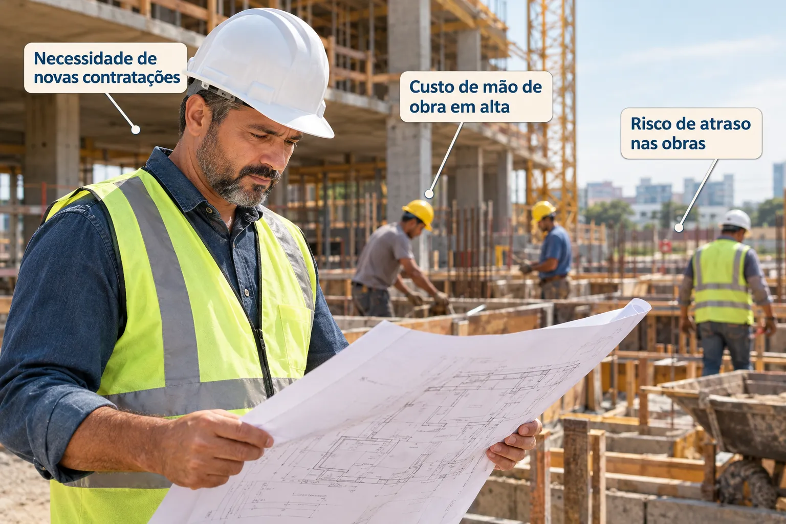Construção Civil: Mão de Obra, Custos e Prazo de Obras